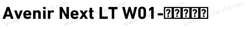 Avenir Next LT W01字体转换